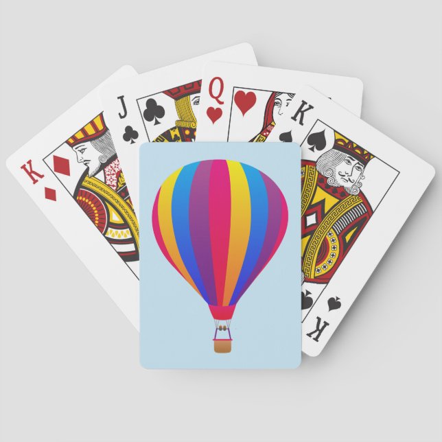 Jeu De Cartes Ballon à air chaud illustré (dos)