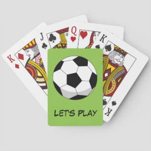 Jeu De Cartes Ballon de football de dessin animé Ajoutez votre