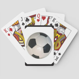 Jeu De Cartes Ballon de football sur un paquet de cartes