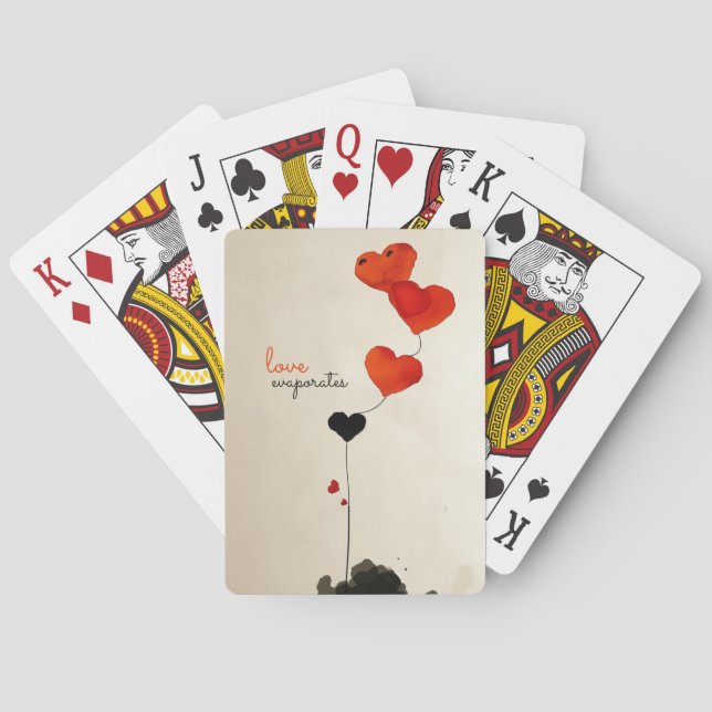 Jeu De Cartes Ballons en forme de coeur (dos)