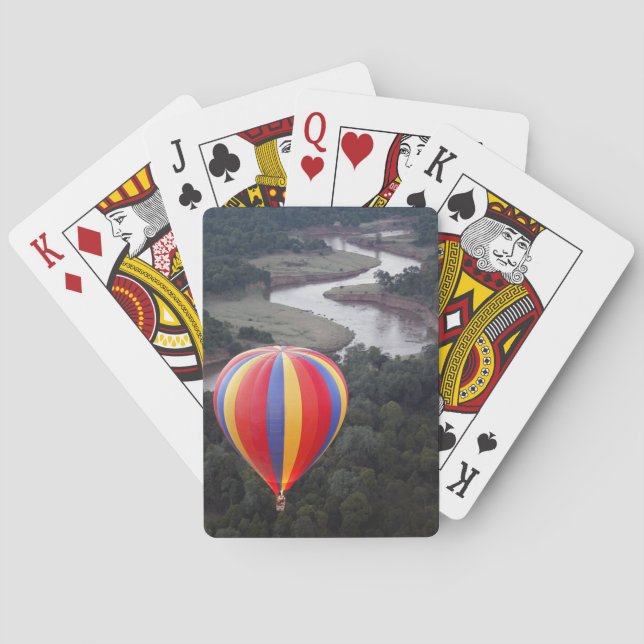 Jeu De Cartes Ballooning à chaud sur la rivière Mara (dos)
