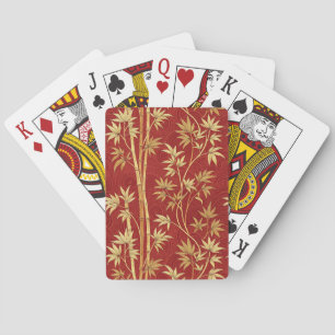 Jeu De Cartes Bambou cramoisi Est-Asiatique (1)