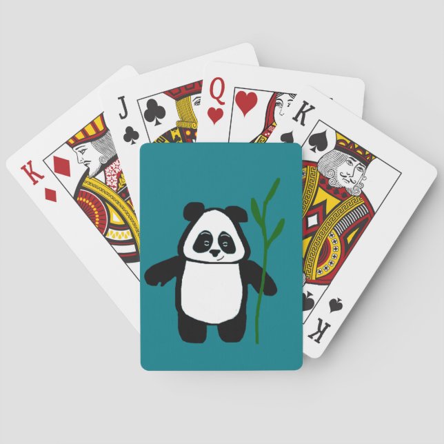 Jeu De Cartes Bambou Panda Jouer des cartes (dos)