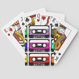 Jeu De Cartes Bande Cassette Rétro