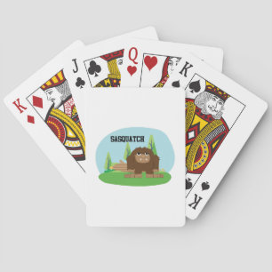 Jeu De Cartes Bande dessinée mignonne Sasquatch