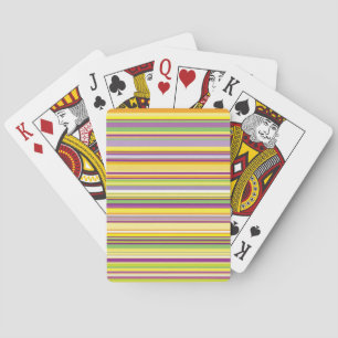 Jeu De Cartes Bandes colorées de conception Cute All-Over-Print
