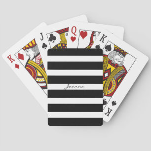 Jeu De Cartes Bandes géométriques noires