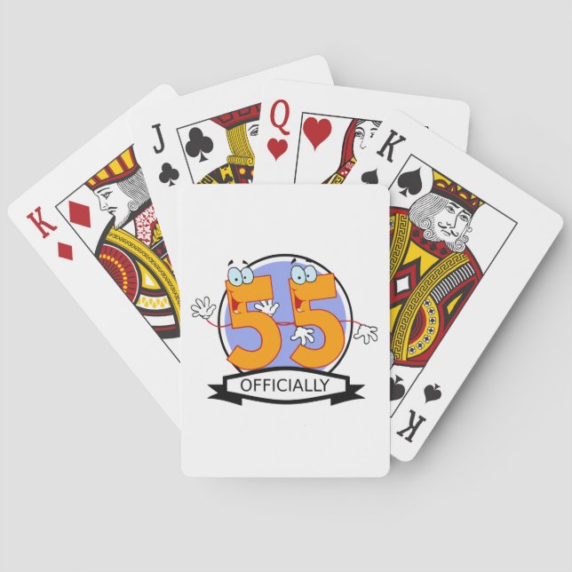 Jeu De Cartes Bannière officielle 55 Anniversaire (dos)