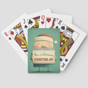 Jeu De Cartes Bannière personnalisable de Cute Père Noël