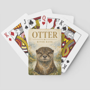 Jeu De Cartes Banque de faune de la rivière des loutres