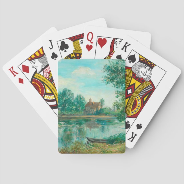 Jeu De Cartes Banques du Loing à Saint-Mammès Alfred Sisley (dos)