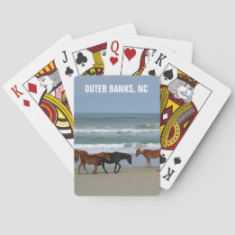 Jeu De Cartes Banques extérieures de Chevaux sauvages OBX Caroli