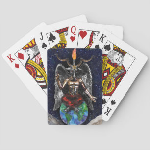 Jeu De Cartes Baphomet Sabbatical Goat Black Night Earth