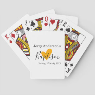 Jeu De Cartes baptême catholique enfants moderne simple QR minim