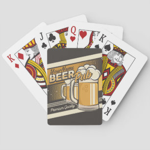 Jeu De Cartes Bar de pub de bière froide Premium personnalisé