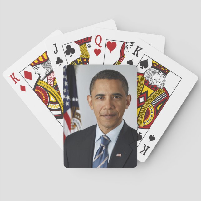 Jeu De Cartes Barack Obama Président américain Portrait de la Ma (dos)
