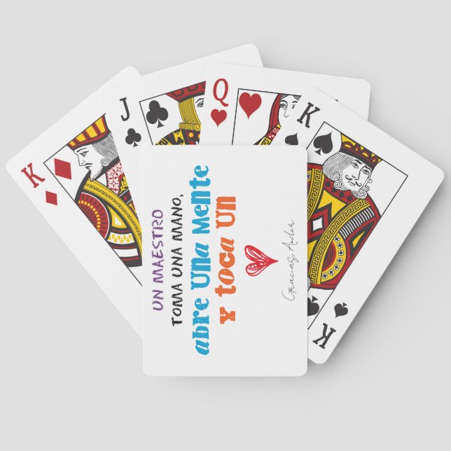 Jeu De Cartes Baraja de cartas para profes (dos)