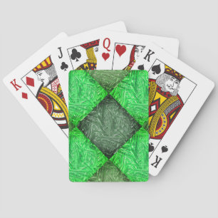 Jeu De Cartes Baralho verde falsa grama ou folhas de coqueiro