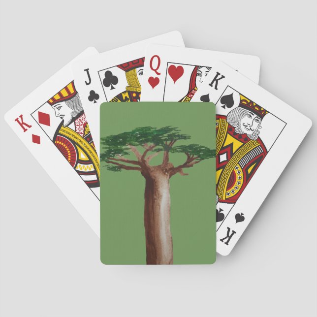 Jeu De Cartes Barboab Arbre Dessin Cartes De Jeu Classiques (dos)