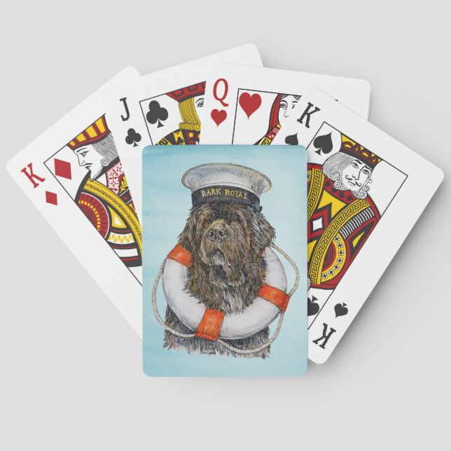 Jeu De Cartes Bark Royale Newfoundland Chien Jouer aux cartes (dos)