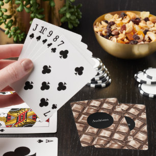 Jeu De Cartes Barre à chocolat cercle personnalisé