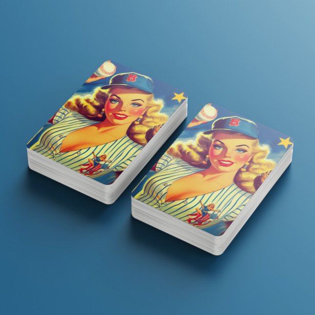 Jeu De Cartes Base-ball pin-up vintage (Créateur téléchargé)
