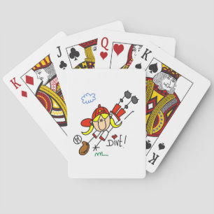 Jeu De Cartes Baseball Plongeuse Filles T-shirts et Cadeaux de S