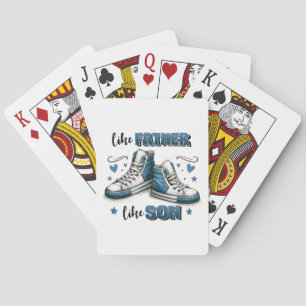 Jeu De Cartes Baskets Bleus Comme Père, Comme Fils