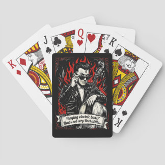 Jeu De Cartes Basse électrique ? Ce n'est pas très rockabilly.