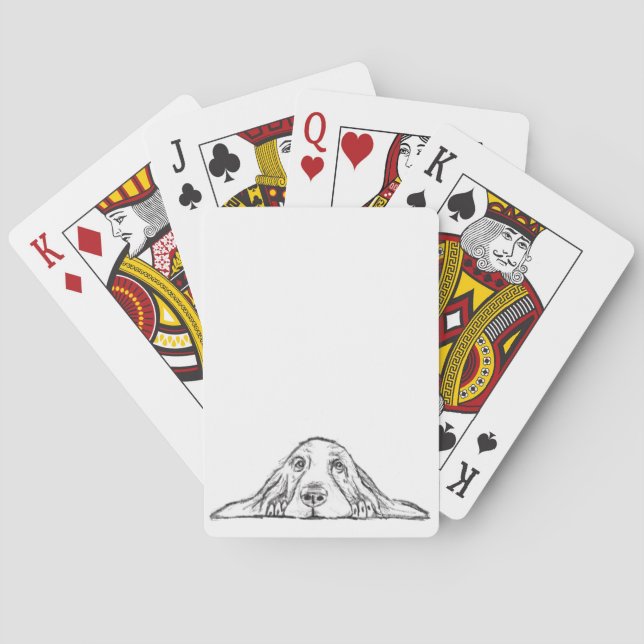 Jeu De Cartes basset blanc (dos)