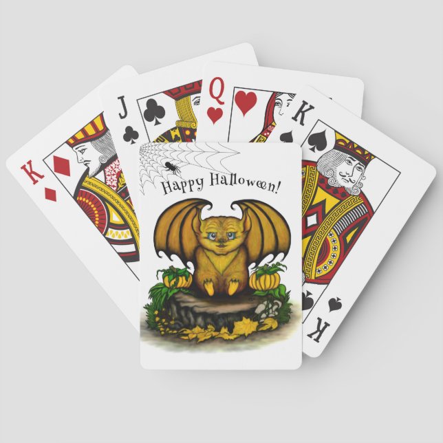 Jeu De Cartes Bat d'Halloween mignonne (dos)