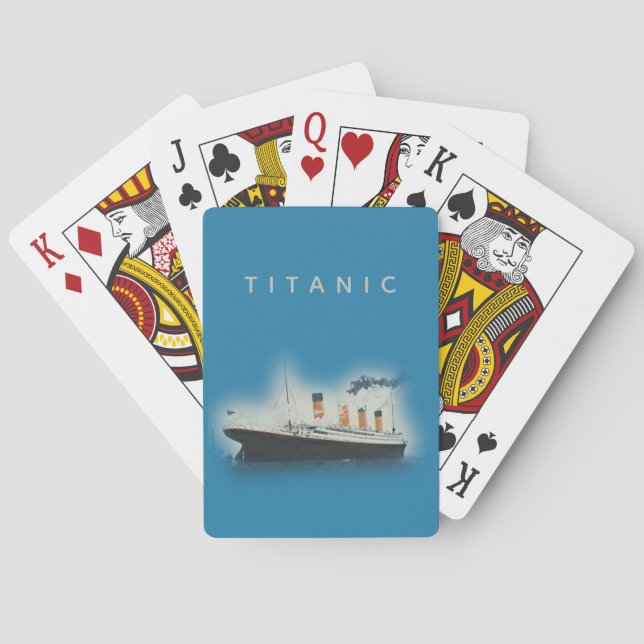Jeu De Cartes Bateau à vapeur Titanic (dos)