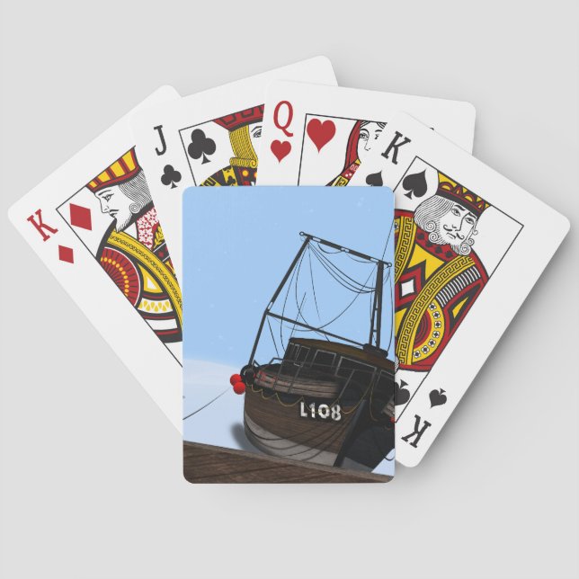 Jeu De Cartes Bateau de pêche (dos)