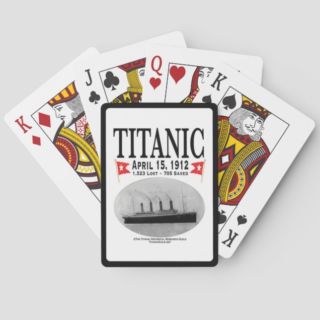 Jeu De Cartes Bateau-fantôme Titanic Bicycle Playing Cards (blan (dos)