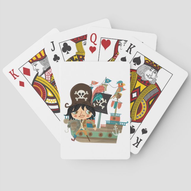 Jeu De Cartes Bateau pirate et pirate (dos)