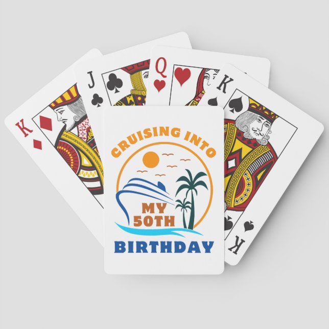 Jeu De Cartes Bateau pour mes 50 ans de croisière (dos)