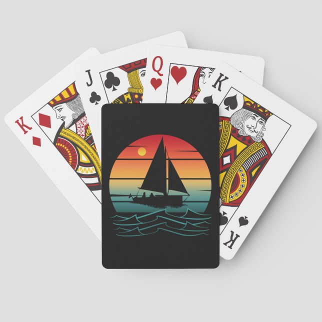 Jeu De Cartes Bateau Vintage (dos)