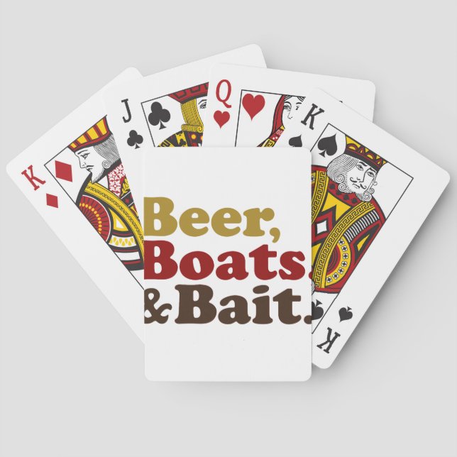 Jeu De Cartes Bateaux à bière et pêche à l'appât (dos)