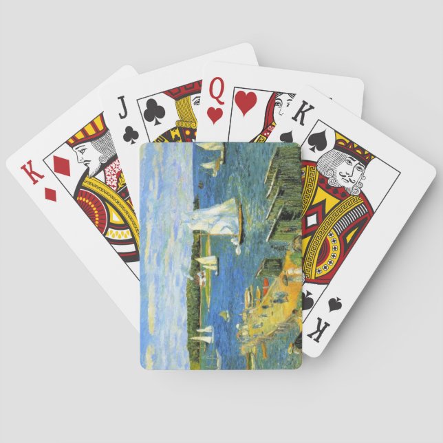 Jeu De Cartes Bateaux à voile à Mahone Bay au Canada (dos)