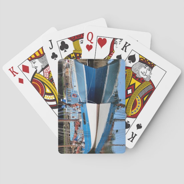 Jeu De Cartes Bateaux anciens à Douarnenez (dos)