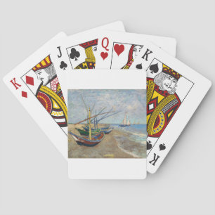 Jeu De Cartes Bateaux de pêche sur la plage à Saintes Maries 188