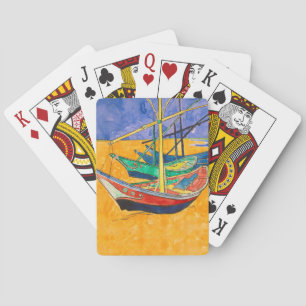 Jeu De Cartes Bateaux de Van Gogh Impressionnisme Plage