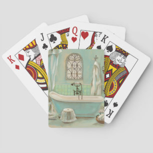 Jeu De Cartes Bath en verre de tuile