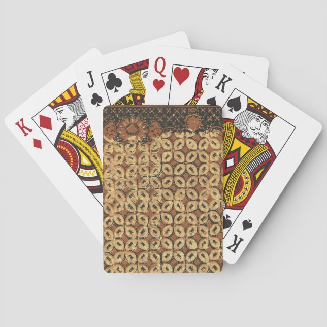 Jeu De Cartes Batik Earthy Coffee Bean Élégant Rustique robuste (dos)