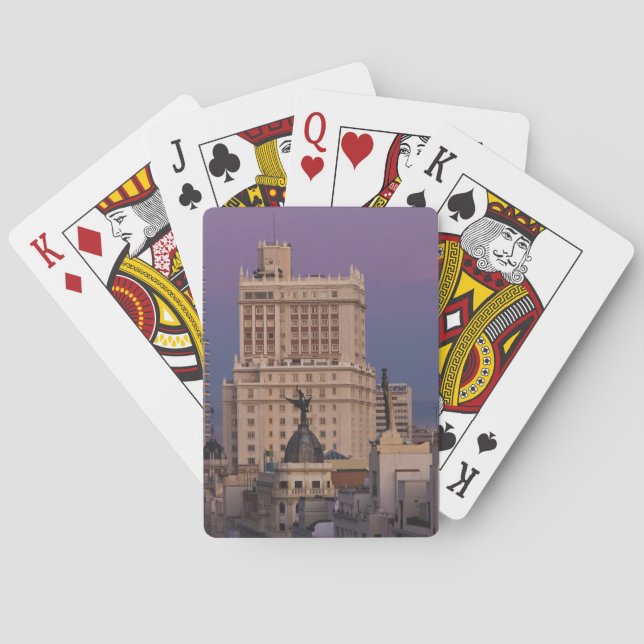 Jeu De Cartes Bâtiments le long de Gran Via et Edificio Espana (dos)