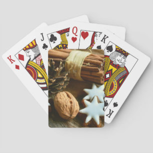 Jeu De Cartes Bâtons et étoiles de cannelle de Noël