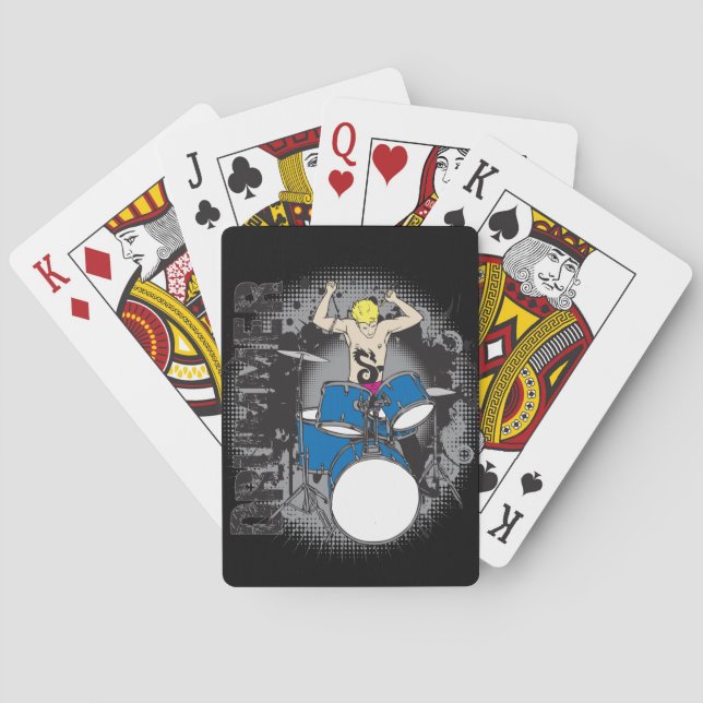 Jeu De Cartes Batteur Lecture Cartes Pour Les Amateurs De Musiqu (dos)