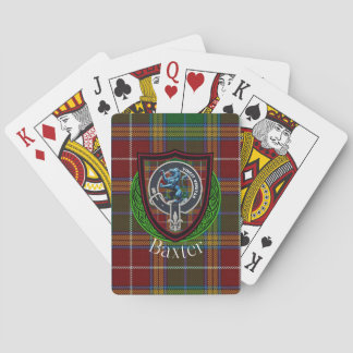 Jeu De Cartes Baxter Scottish Clan Tartan & Crest