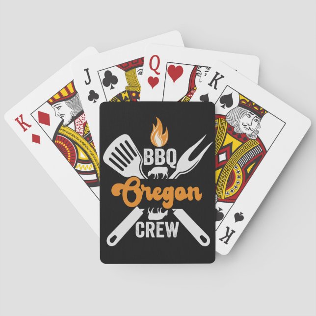 Jeu De Cartes BBQ Oregon Crew Funky American Family Matching (dos)