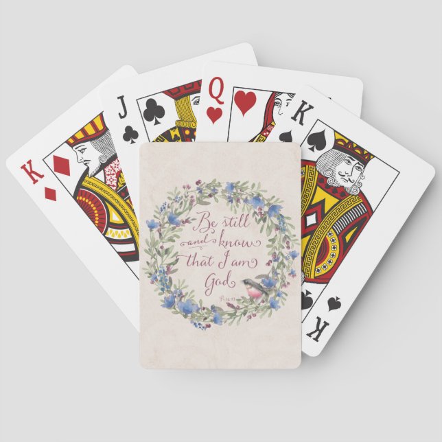 Jeu De Cartes Be Still and Know - Psalm 46:10 (dos)